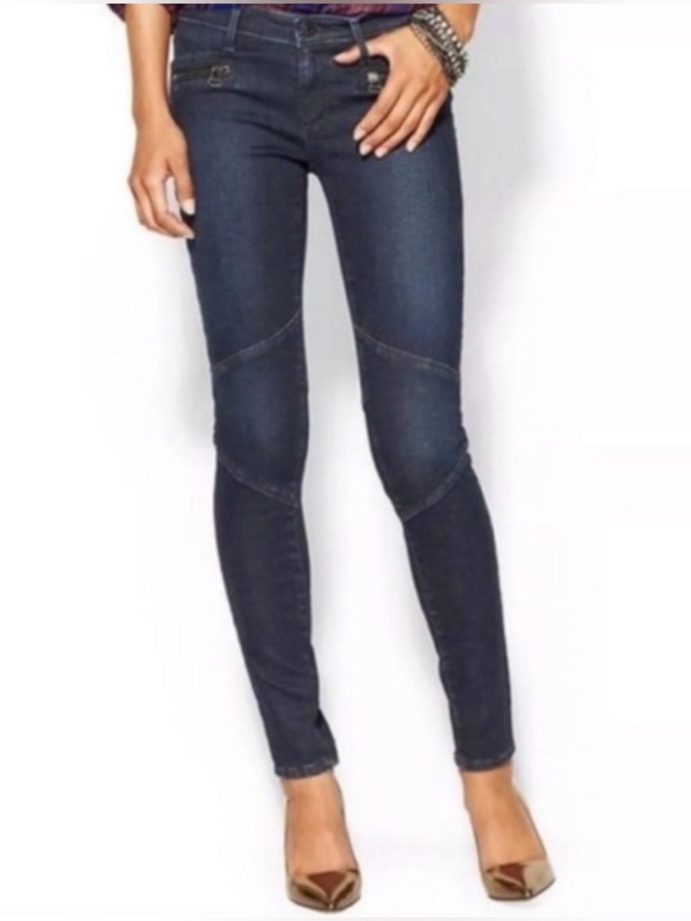 AG ADRIANO GOLDSCHMIED THE MOTO LEGGING JEAN Size 27 NWT